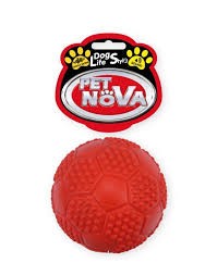 Aqua N. Z Pies 7cm Piłka Guma Czerwona Smak wanili