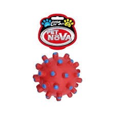 Aqua N. Z Pies 11cm Piłka z wypustkami Guma Czerwo