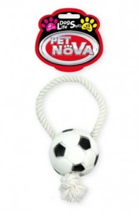 Aqua N. Z Pies 26cm Piłka futbol na sznurze Guma