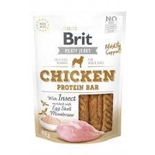Brit C. P Pies 80g Jerky Kurczak z insektami Paski
