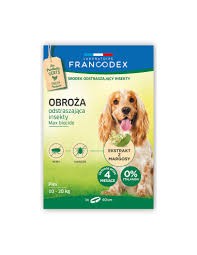Francodex OTC BIO Pies 10-20kg 60cm Obroża Insekty