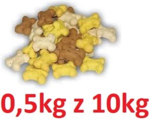 Maced P Pies 0,5kg Ciastka Kosteczki Mix Wanilia