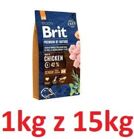 Brit P. R Pies 1kg S/M Senior Kurczak
