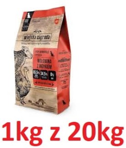 Wiejska Z. R Pies 1kg S Adult Wołowina z indykiem