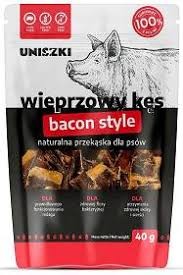 Uniszki P Pies 40g Wieprzowy kęs Bacon Style