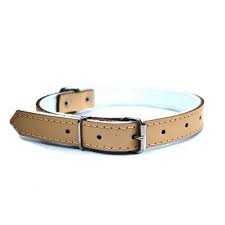 Chaba OA Pies 2x55cm Obroża Skórzana Naturalna