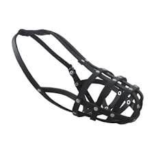 Chaba K Pies 7x21cm JM Jamnik mały Kaganiec Skóra