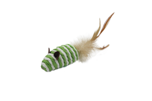 U. Z k Mysz Ze Sznura Naturalnego Z Piórkiem 7Cm