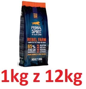 Primal S. R Pies 1kg Adult Rebel Farm