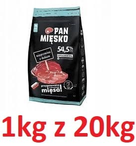Pan M. R Pies 1kg XL Adult Wieprzowina z dzikiem