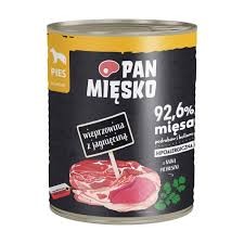 Pan M. PU Pies 800g Adult Wieprzowina z jagnięciną