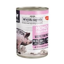 Wiejska Z. Mono PU Kot 400g Adult Wieprzowina