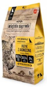Wiejska Z. S Pies 9kg M Adult Indyk z jagnięciną