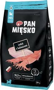Pan M. S Pies 20kg M Junior Indyk z kalmarami