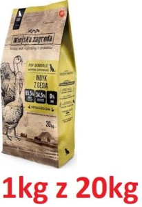 Wiejska Z. R Pies 1kg M Adult Indyk z gęsią