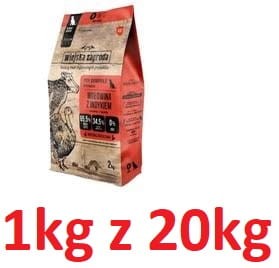 Wiejska Z. R Pies 1kg L Adult Wołowina z indykiem