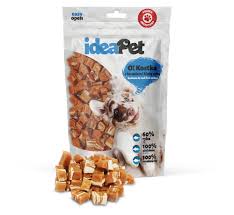 Ideapet P Pies 70g Kostki z łososiem i białą rybą
