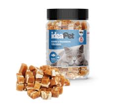 Ideapet P Kot 160g Kosteczki z łososiem i dorszem
