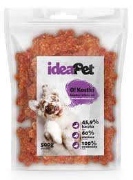 Ideapet P Pies 500g 5cm Kostki z kaczką i ryżem