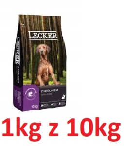 Lecker R Pies 1kg Adult Królik