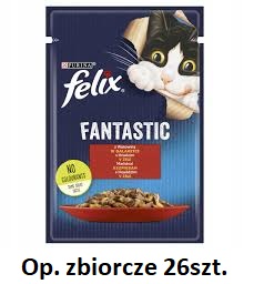 Felix Fantastic SA Kot 85g Adult Wołowina