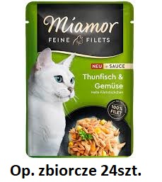 Miamor SA Kot 100g Adult Tuńczyk Warzywa W sosie