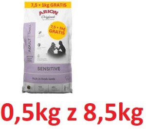 Arion Sensitiv R Pies 0,5kg S Adult Jagnięcina Ryż