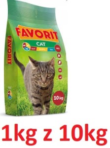 Favorit R Kot 1kg Adult Wołowina Drób Ryba Mix