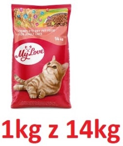 My Love R Kot 1kg Adult Indyk z trawą ogrodową