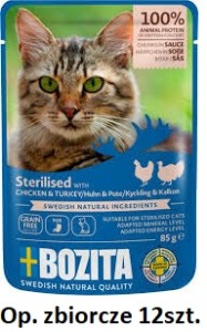 Bozita SA Kot 85g Adult Steril Kurczak Indyk Sos
