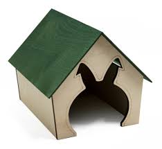 Pin GA Królik 30x25x23cm Domek drewniany Uszy