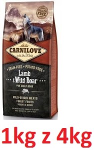 Carnilove R Pies 1kg Adult Dziczyzna Jagnięcina