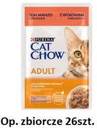 Cat Chow SA Kot 85g Adult Wołowina z bakłażanem