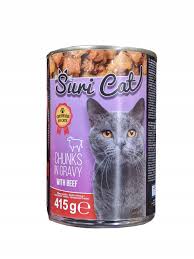 Suri PU Kot 415g Adult Wołowina Kawałki w sosie