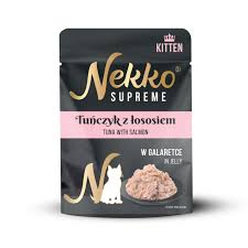 Nekko SA Kot 70g Kitten Tuńczyk Łosoś Galaretka