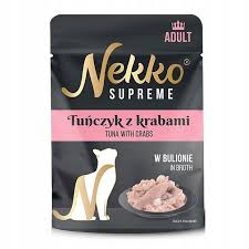 Nekko SA Kot 70g Adult Tuńczyk z krabem Bulion