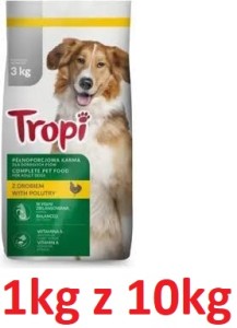 Tropi R Pies 1kg Adult Kurczak Drób
