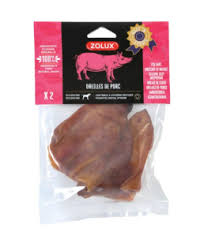 Zolux P Pies 80g 2szt Uszy wieprzowe bez małżowiny