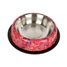 Chico MA Pies 240ml Miska metalowa Guma Wzory