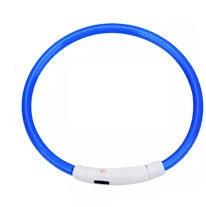 Deleo OA Pies 45cm M Obroża Led Niebieska 3 tryby