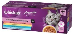 Whiskas SA Kot 40x85g Adult Aromatic Mix w sosie