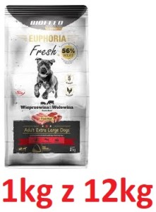 Euphoria Fresh R Pies 1kg XL Adult Wieprz Wół