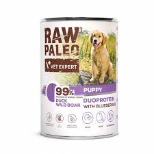 Raw Paleo PU 400g Junior Puppy Kaczka z dzikiem