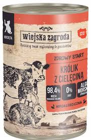 Wiejska Z. PU Kot 400g Junior Królik z cielęciną