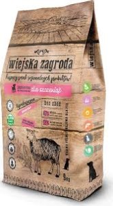 Wiejska Z. S Pies 9kg S Junior Jagnięcina Szpinak