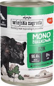 Wiejska Z. Mono PU Pies 400g Adult Dzik Pasztet