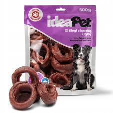 Ideapet P Pies 500g Ringi z kaczką i rybą