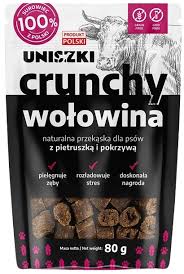 Uniszki Crunchy P Pies 80g Wołowina Pietruszka
