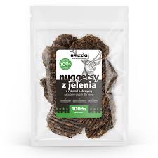 Uniszki P Pies 70g Nuggetsy Jeleń Ryż Pokrzywa