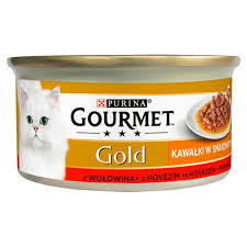 Gourmet Gold PU Kot 85g Adult Wołowe kawałki Sos
